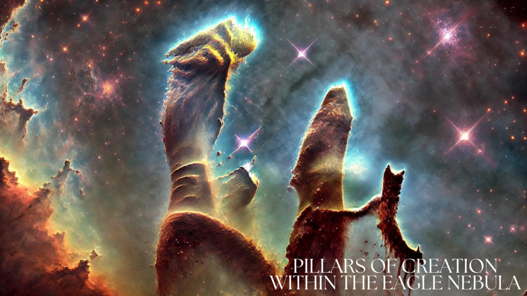 Pillars of Creation within the Eagle Nebula