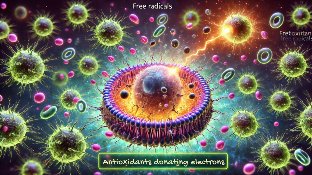 Antioxidants donating electrens