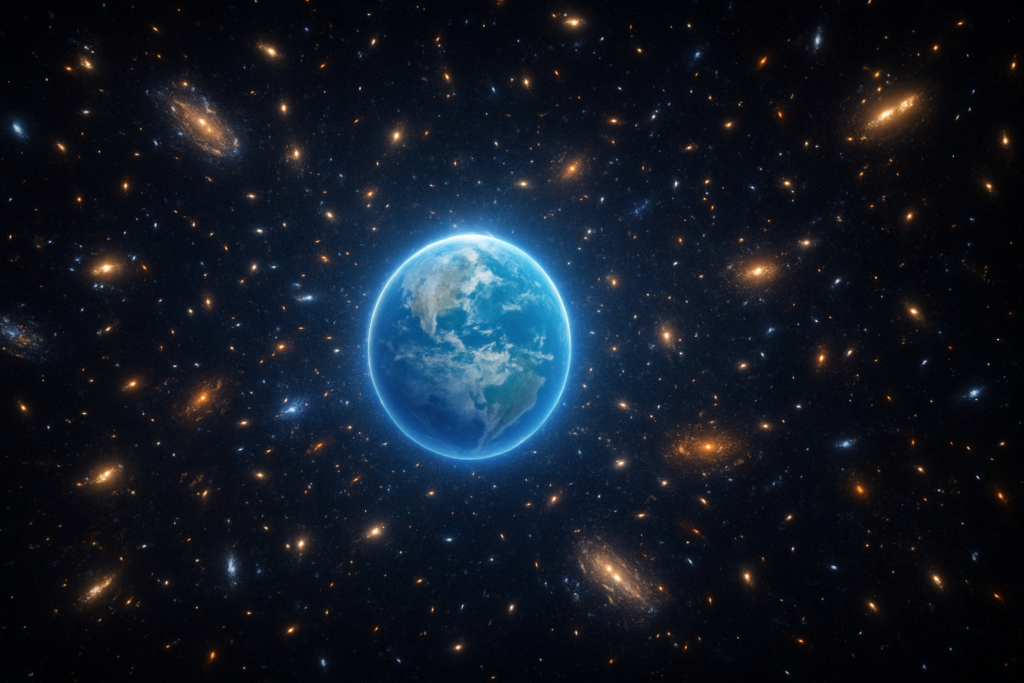 Are We in the Universe Without a Centre