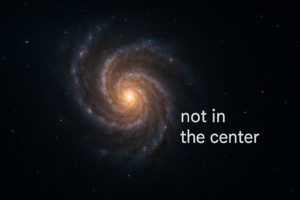 Where Are We in the Universe Without a Centre