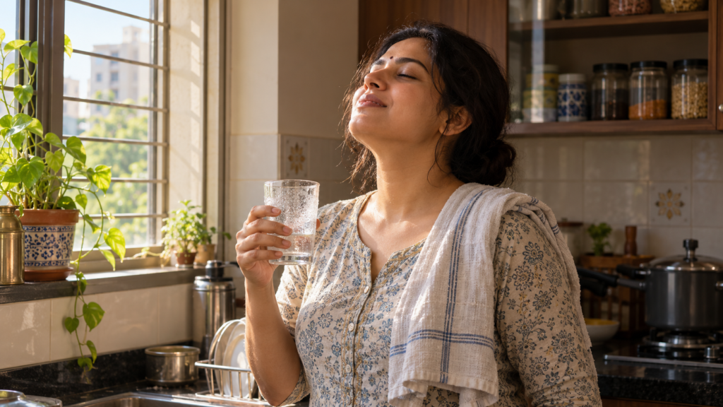Why We Say “Ahhh” After Drinking Water